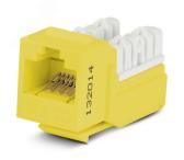Вставка KJNE-8P8C-C6-90-YL Keystone Jack RJ-45(8P8C)кат 6110 IDC желтая (KJNE-8P8C-C6-90-YL) - артикул KJNE-8P8C-C6-90-YL