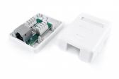 Розетка компьютерная SB1-1-8P8C-C6-SH-WH RJ-45(8P8C) кат 6 экранированная - артикул SB1-1-8P8C-C6-SH-WH