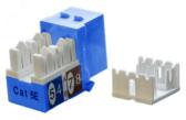 Вставка KJ9-8P8C-C5e-90-BL Keystone Jack RJ-45(8P8C) категория 5e синяя (KJ9-8P8C-C5e-90-BL) - артикул KJ9-8P8C-C5e-90-BL