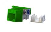 Вставка KJ9-8P8C-C6-90-GN Keystone Jack RJ-45(8P8C) категория 6 зеленая (KJ9-8P8C-C6-90-GN) - артикул KJ9-8P8C-C6-90-GN
