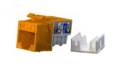 Вставка KJ9-8P8C-C6-90-OR Keystone Jack RJ-45(8P8C) категория 6 оранжевая (KJ9-8P8C-C6-90-OR) - артикул KJ9-8P8C-C6-90-OR