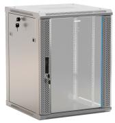 Шкаф настенный 19-дюймовый 22U 1086x600х600мм стеклянная дверь с перфорацией (TWB-2266-GP-RAL7035) - артикул TWB-2266-GP-RAL7035