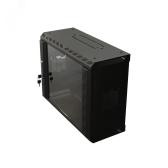 Шкаф TWS-2225-GP-RAL9004 настенный 19-дюймовый (19‘‘), 22U, 1086х600х250,со стек (TWS-2225-GP-RAL9004) - артикул TWS-2225-GP-RAL9004