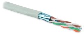 Кабель витая пара, экранированная U/FTP, категория 6a (10GBE), 4 пары (23 AWG), одножильный (solid), каждая пара в экране, без общего экрана, для исп. в неэкран.системах, PVC, серый (500 м) - артикул 236304