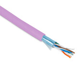 Кабель витая пара, экранированная F/UTP, категории 5e, 4 пары (26 G), многожиль. (patch), экран - фольга, –20°C – +75°C, розовый | 444671 | Hyperline - артикул 444671