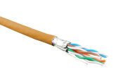 Кабель витая пара, экранир. U/FTP, кат. 6, 4 пары (23 G), одножил. (solid), кажд.пара в фольге, нг(А)-HF, –20°C–+60°C, оранж. | 445092 | Hyperline - артикул 445092