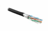 Витая пара. экранированная (U/FTP). категория 6a. 4 пары (23AWG). одножильный (solid). каждая пара в экране. без общего экрана. внешний. PE. черный (500 м) - артикул 359210