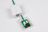 Розетка компьютерная RJ-45(8P8C) категория 5e одинарная внешняя Dual IDC(110&Krone type) - артикул 27472