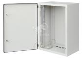 Шкаф настенный 19-дюймовый SWJ 4U 248x600х300 со дверью стальной цвет серый (10971) - артикул 10971