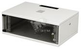 Шкаф настенный 19-дюймовый серия SU 4U 223x600х500 со стеклянной дверью серый (35383) - артикул 35383