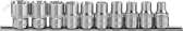 Набор головок торцевых 1/2''DR на держателе, внешний TORX®, E8-E24, 10 предметов - артикул 055610