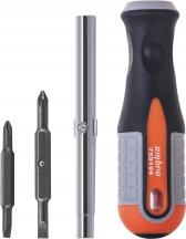 Отвертка стержневая 6 в 1 ROUND GRIP 1/4'',5/16''DR, SL5,6, PH1,2 - артикул 055209