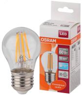 Лампа светодиодная LED 5Вт E27 CLP60 белый, Filament прозр.шар OSRAM (4058075212541) - артикул 4058075212541