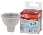 Лампа светодиодная LED 5Вт GU5.3 5000К 400лм 230V CL MR16 (замена 50Вт) OSRAM LS (4058075481190) - артикул 4058075481190