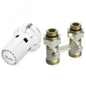 Комплект для нижнего подключения радиатора RLV-KB 15 + RTRW-K, 1/2 Прямой (013G7232) - артикул 013G7232