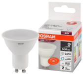 Лампа светодиодная LED 7 Вт GU10 6500К 560Лм спот 220 В (замена 60Вт) OSRAM - артикул 4058075581616