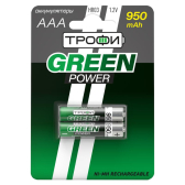 Аккумулятор HR03-2BL 950 mAh (20/240/17280) (AAA) | C0032097 | ТРОФИ - артикул C0032097