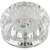 DLS-F106 G9 GLASSY/CLEAR Светильник декоративный встраиваемый ТМ 'Fametto', серия 'Fiore'. Без лампы, цоколь G9. Основание стекло, цвет зеркальный. Отделка кристалл, цвет прозрачный.' (DLS-F106-1001) - артикул DLS-F106-1001