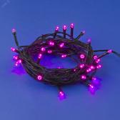 Гирлянда светодиодная 5 м 50 светодиодов ULD-S0500-050/DGA PINK IP20 розовый свет зеленый провод - артикул UL-00007306