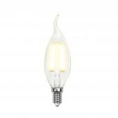LED-CW35-7,5W/WW/E14/CL GLA01TR Лампа светодиодная. Форма ‘‘свеча на ветру‘‘, прозрачная. Серия Air. Теплый белый свет (3000K). Картон. ТМ Uniel (LEDCW357,5WWWE14CLGLA01TR) - артикул LEDCW357,5WWWE14CLGLA01TR