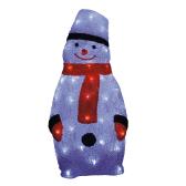 ULD-M2348-080/STA WHITE IP20 SNOWMAN1 Фигура светодиодная «Снеговик-1», 80 светодиодов, 23*22*48 см, цвет свечения-белый, IP20. (09558) - артикул 09558
