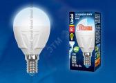 Лампа светодиодная LED 6вт 230в, Е14, dim, шар, мат, белый Palazzo Uniel - артикул UL-00000692