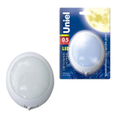 Ночник светодиодный DTL303 0,5W 3LED белый Круг - UNIEL, артикул 02742