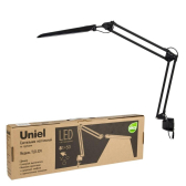 Светильник TLD-524 Black/8W настольный на струбцине LED/500Lm/4500K/Dimmer/Цвет-черный - UNIEL, артикул 10608