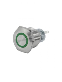 GQ22-L-11E/G/220V/S, зелёный, металл, 1C1NO1NC, цилиндр с подсветкой 220В AC/DC, d22мм, IP65, выключатель кнопочный  (ЭТ) |  ET020093  | Электротехник - артикул ET020093