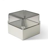 Корпус термопластиковый Cubo S 175 x 175 x 150 мм, 75 мм основание, глухая стенка, прозрачная крышка, ABS, IP 66/67 (SABP181815HT) - артикул SABP181815HT