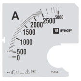 Шкала сменная для A961 2500/5А-1.5 PROxima - EKF, артикул s-a961-2500