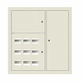 Щит этажный 9 кв. RAL9002 3 окна в ряд по гориз. (1000х950х150) EKF PROxima - артикул mb29-v-9-ral9002-1