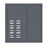 Щит этажный 8 кв. RAL7024 (1000х950х150) EKF PROxima - артикул mb29-v-8-ral7024