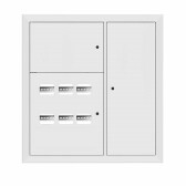 Щит этажный 6 кв. RAL9003 3 окна в ряд по гориз. (1000х950х150) EKF Basic - артикул mb28-v-6-r9003-1