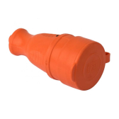 Роз. перенос. с защитной крышкой каучуковая цветная 230В 2P+PE 16A IP44 DIY - EKF, артикул RPS-012-16-230-44-ro