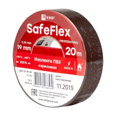 Изолента ПВХ коричневая 19мм 20м серии SafeFlex - EKF, артикул plc-iz-sf-br