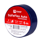 Изолента ПВХ 15мм 5м синий серии SafeFlex Auto - артикул plc-iz-sfau-s