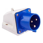 Вилка стационарная 513 2Р+РЕ 16А 220В IP44 PROxima - EKF, артикул ps-513-16-220