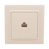 Розетка RJ-45 одноместная СП бежевый Минск - EKF, артикул ERK01-035-20