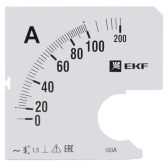 Шкала сменная для A961 100/5А-1.5 PROxima - EKF, артикул s-a961-100