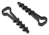 Дюбель-хомут 6х12 полипропилен черный Simple (10шт) - артикул plc-cd-6x12b-r
