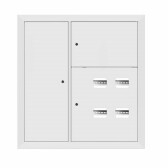 Щит этажный 4 кв. RAL9003 со слаботочным отсеком слева (1000х950х150) | mb29-v-4z-ral9003 | EKF - артикул mb29-v-4z-ral9003