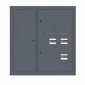 Щит этажный 3 кв. слаботочка слева RAL7024 (1000х950х150) EKF PROxima - артикул mb29-v-3z-ral7024