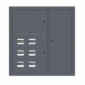 Щит этажный 6 кв. RAL7024 (1000х950х150) EKF PROxima - артикул mb29-v-6-ral7024