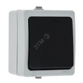 Венеция Выключатель одноклавишный 10А IP54 cерый (EVV10-021-30-54) - артикул EVV10-021-30-54