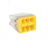 Клемма СМК 2273-246 (с пастой) 6 отверстий 0.5-2.5мм2 (4шт.) PROxima (plc-smk-2273-246r) - артикул plc-smk-2273-246r