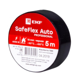 Изолента ПВХ 15мм 5м черный серии SafeFlex Auto - артикул plc-iz-sfau-b