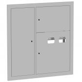 Щит этажный 2 кв. RAL9003 со слаботочным отсеком слева (1000х950х160) PROxima - артикул mb29-v-2z-ral9003
