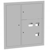 Щит этажный 3 кв. RAL9003 со слаботочным отсеком слева (1000х950х160) PROxima - артикул mb29-v-3z-ral9003