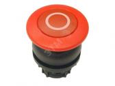 M22S-DP-R-X0  Головка кнопки грибовидная, без фиксации, цвет красный, черное лицевое кольцо - EATON, артикул 216721